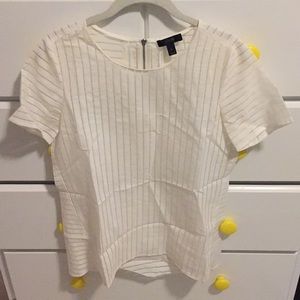 J. Crew zip-back tunic top